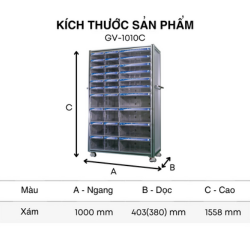 Tủ linh kiện 30 ngăn Hàn Quốc GV-1010C