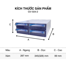 Hộp đựng linh kiện lắp ghép Hàn Quốc GV 504-2