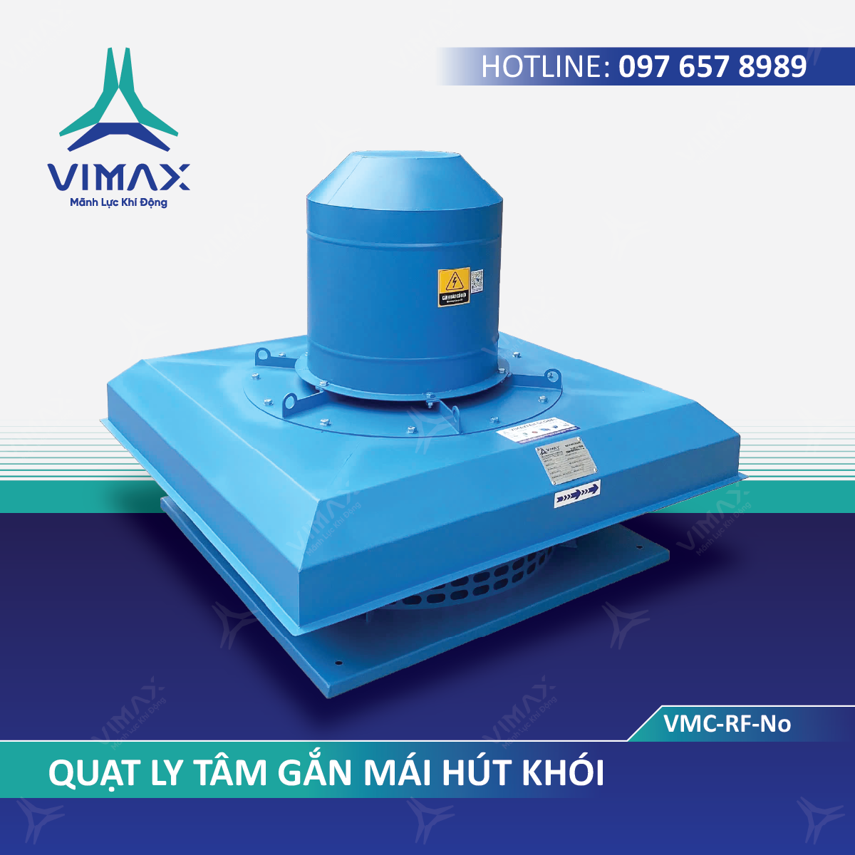 Quạt ly tâm chịu nhiệt gắn mái hút khói PCCC