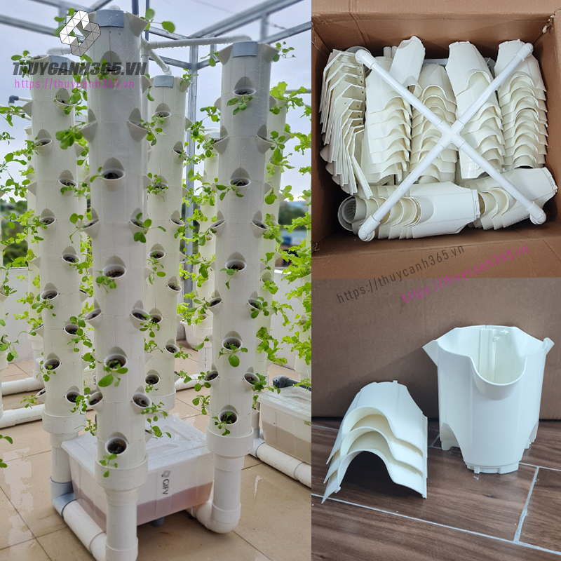 Hệ thống thuỷ canh trụ đứng