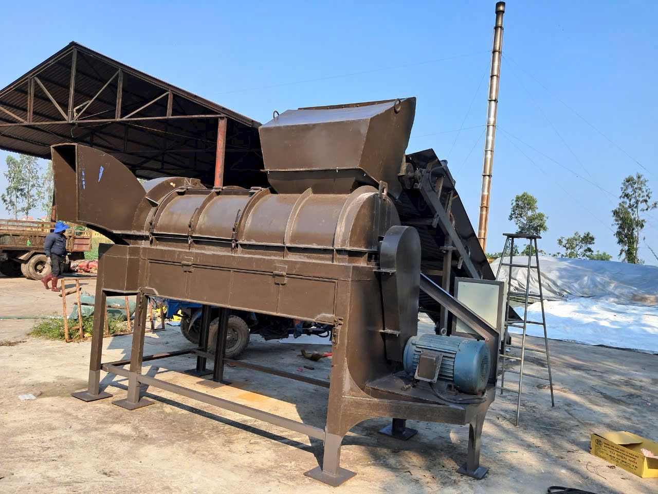 Dây chuyền phân loại chất thải rắn sinh hoạt công suất 10 - 100 tấn/ngày