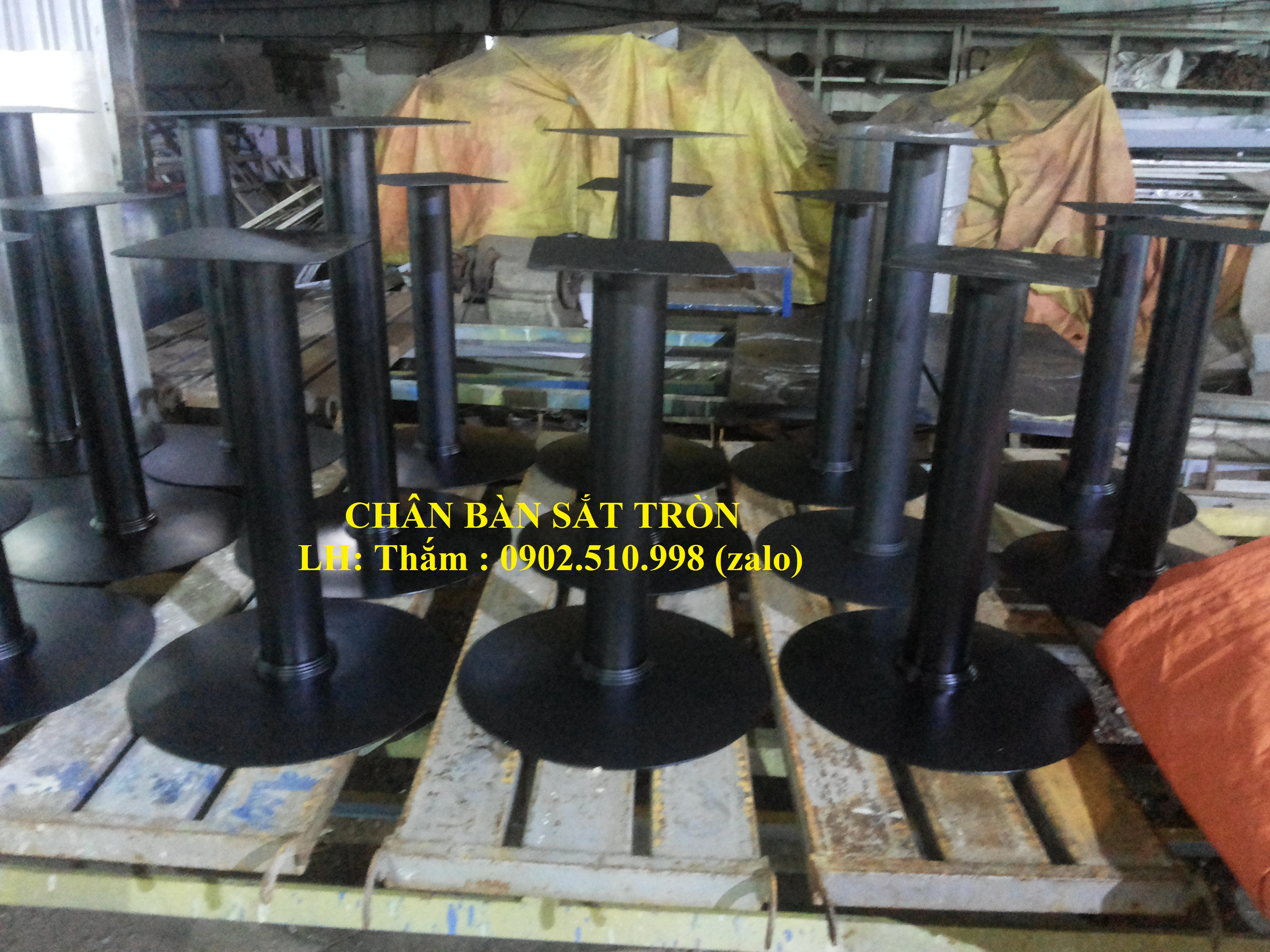 Chân bàn sắt đế tròn