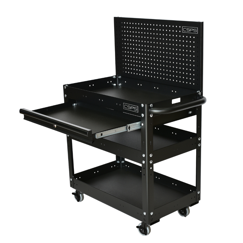 Xe đẩy CSPS 3 ngăn - 71cm màu đen