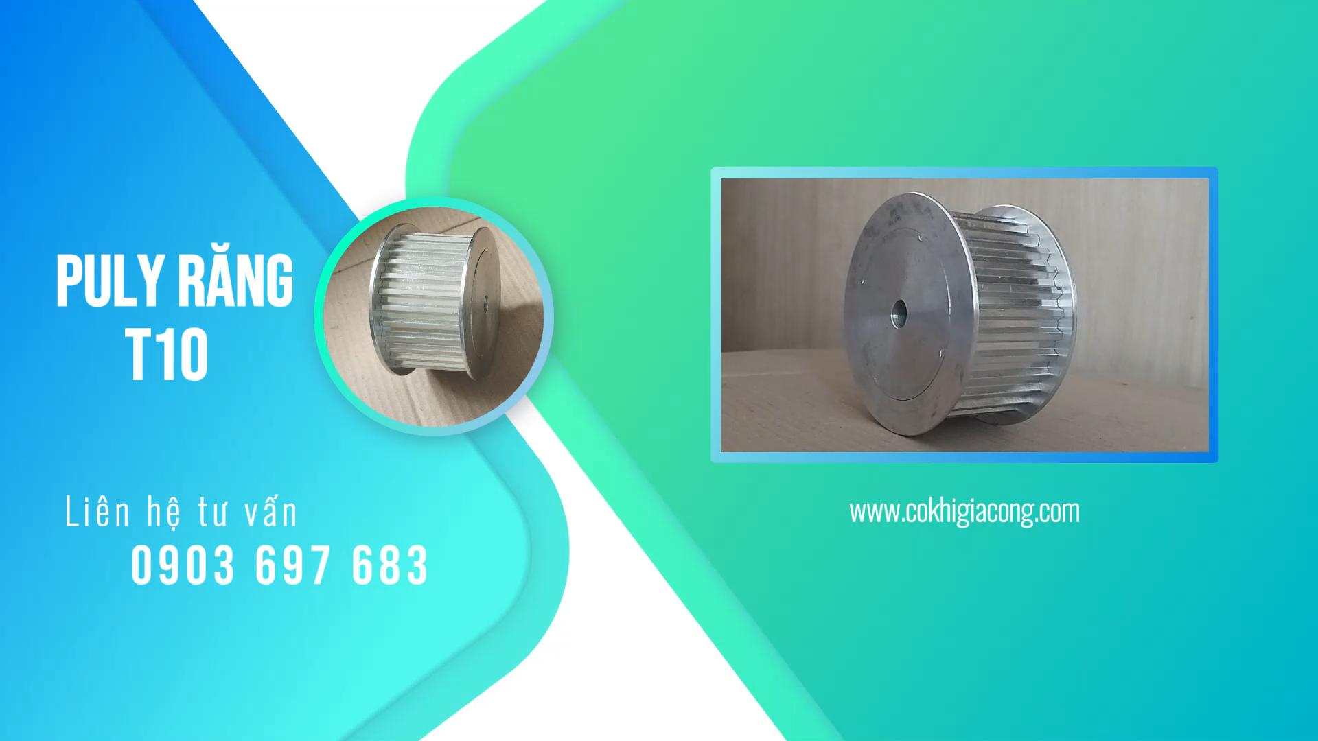 Puly răng nhôm T10