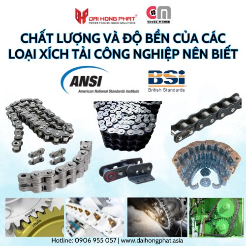Chất lượng và độ bền của các loại xích tải công nghiệp nên biết