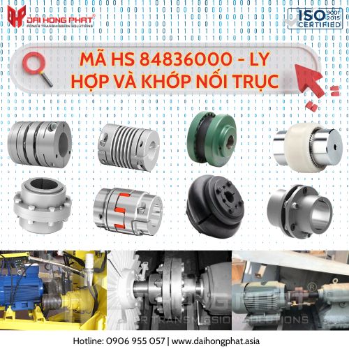 Khớp nối trục và mã HS Code 84836000