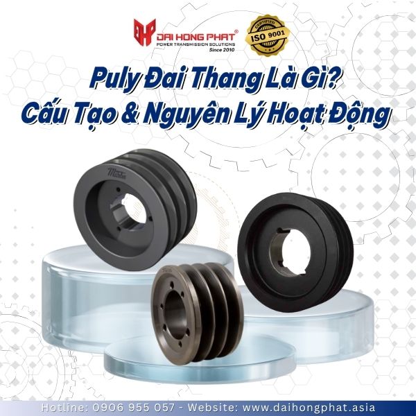 Pulley đai thang là gì? Cấu tạo và nguyên lý hoạt động chi tiết