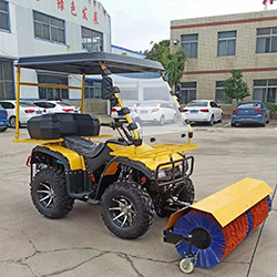 Máy chà vệ sinh mặt đường thi công