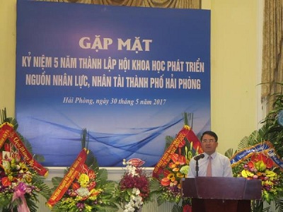 Kỷ niệm 5 năm ngày thành lập Hội khoa học phát triển nguồn nhân lực nhân tài Hải Phòng