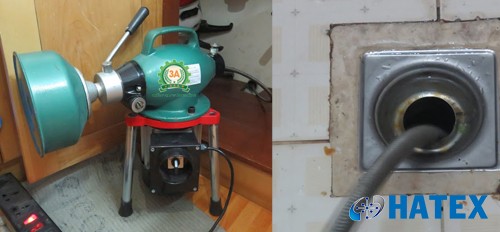 Máy thông tắc lò xo 3A 300W